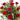A Dozen Red Roses With Vase